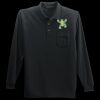 Long Sleeve Silk Touch Polo with Pocket Thumbnail