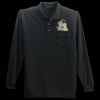 Long Sleeve Silk Touch Polo with Pocket Thumbnail