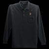 Long Sleeve Silk Touch Polo with Pocket Thumbnail
