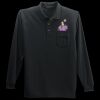 Long Sleeve Silk Touch Polo with Pocket Thumbnail