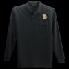Long Sleeve Silk Touch Polo with Pocket Thumbnail