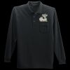 Long Sleeve Silk Touch Polo with Pocket Thumbnail