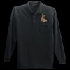 Long Sleeve Silk Touch Polo with Pocket Thumbnail
