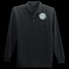 Long Sleeve Silk Touch Polo with Pocket Thumbnail