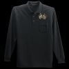 Long Sleeve Silk Touch Polo with Pocket Thumbnail