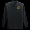 Long Sleeve Silk Touch Polo with Pocket Thumbnail