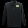 Long Sleeve Silk Touch Polo with Pocket Thumbnail