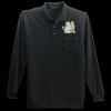 Long Sleeve Silk Touch Polo with Pocket Thumbnail