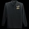 Long Sleeve Silk Touch Polo with Pocket Thumbnail