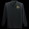 Long Sleeve Silk Touch Polo with Pocket Thumbnail