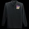 Long Sleeve Silk Touch Polo with Pocket Thumbnail