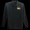 Long Sleeve Silk Touch Polo with Pocket Thumbnail