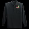 Long Sleeve Silk Touch Polo with Pocket Thumbnail