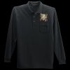 Long Sleeve Silk Touch Polo with Pocket Thumbnail