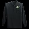 Long Sleeve Silk Touch Polo with Pocket Thumbnail