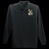 Long Sleeve Silk Touch Polo with Pocket Thumbnail