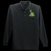 Long Sleeve Silk Touch Polo with Pocket Thumbnail