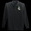 Long Sleeve Silk Touch Polo with Pocket Thumbnail