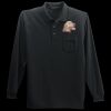 Long Sleeve Silk Touch Polo with Pocket Thumbnail