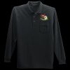 Long Sleeve Silk Touch Polo with Pocket Thumbnail