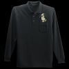 Long Sleeve Silk Touch Polo with Pocket Thumbnail