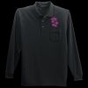 Long Sleeve Silk Touch Polo with Pocket Thumbnail
