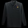 Long Sleeve Silk Touch Polo with Pocket Thumbnail
