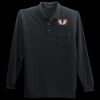 Long Sleeve Silk Touch Polo with Pocket Thumbnail