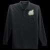 Long Sleeve Silk Touch Polo with Pocket Thumbnail
