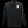 Long Sleeve Silk Touch Polo with Pocket Thumbnail