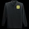 Long Sleeve Silk Touch Polo with Pocket Thumbnail