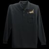 Long Sleeve Silk Touch Polo with Pocket Thumbnail