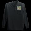 Long Sleeve Silk Touch Polo with Pocket Thumbnail