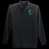 Long Sleeve Silk Touch Polo with Pocket Thumbnail