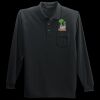 Long Sleeve Silk Touch Polo with Pocket Thumbnail