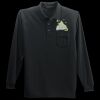 Long Sleeve Silk Touch Polo with Pocket Thumbnail