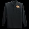Long Sleeve Silk Touch Polo with Pocket Thumbnail