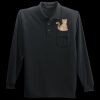 Long Sleeve Silk Touch Polo with Pocket Thumbnail