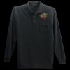 Long Sleeve Silk Touch Polo with Pocket Thumbnail