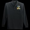 Long Sleeve Silk Touch Polo with Pocket Thumbnail