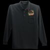 Long Sleeve Silk Touch Polo with Pocket Thumbnail