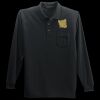 Long Sleeve Silk Touch Polo with Pocket Thumbnail