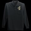 Long Sleeve Silk Touch Polo with Pocket Thumbnail