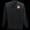 Long Sleeve Silk Touch Polo with Pocket Thumbnail