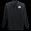 Long Sleeve Silk Touch Polo with Pocket Thumbnail