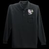 Long Sleeve Silk Touch Polo with Pocket Thumbnail