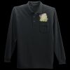 Long Sleeve Silk Touch Polo with Pocket Thumbnail