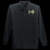 Long Sleeve Silk Touch Polo with Pocket Thumbnail