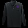 Long Sleeve Silk Touch Polo with Pocket Thumbnail