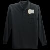 Long Sleeve Silk Touch Polo with Pocket Thumbnail
